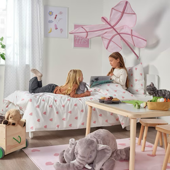 IKEA SNÖFINK SNOFINK Bed Canopy, Butterfly/Pink (105.481.84) NEW - Picture 3 of 6